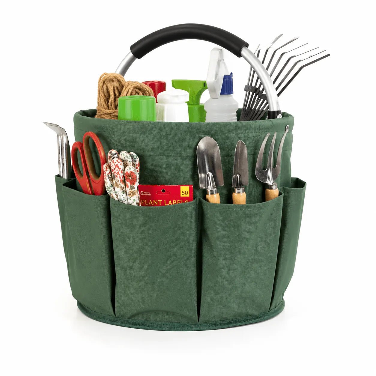 Foldable Garden Tool Organizer Bag with Handle – Multi-Pocket Gardening Storage Tote, Heavy-Duty Utility Caddy, Ideal Gift for Gardeners - Granny Garden